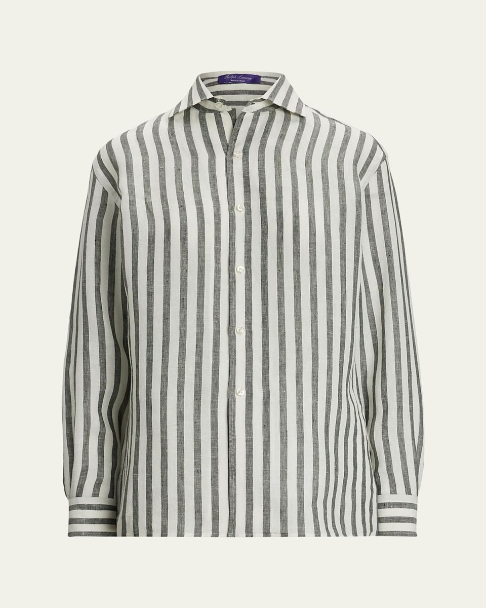 Capri Relaxed Fit Striped Linen Shirt